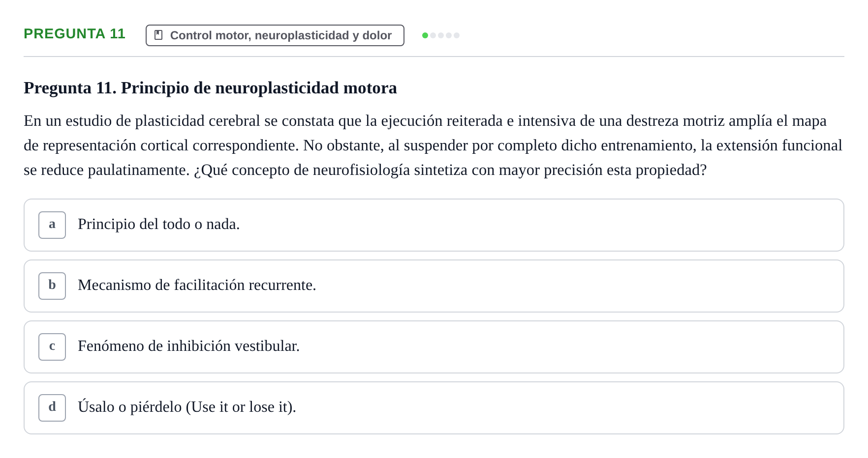 Enunciado: Pregunta 11 · Anatomía Humana UB 2024