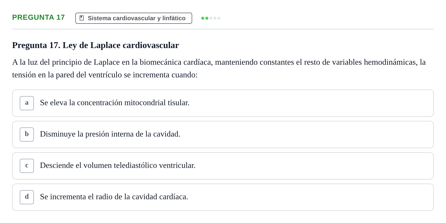 Enunciado: Pregunta 17 · Anatomía Humana UB 2024
