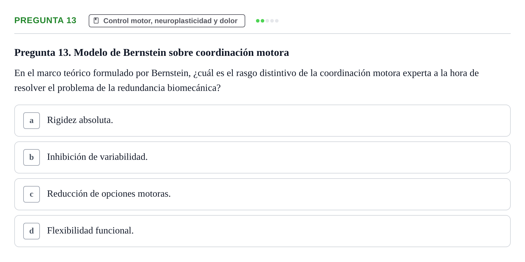 Enunciado: Pregunta 13 · Anatomía Humana UB 2024