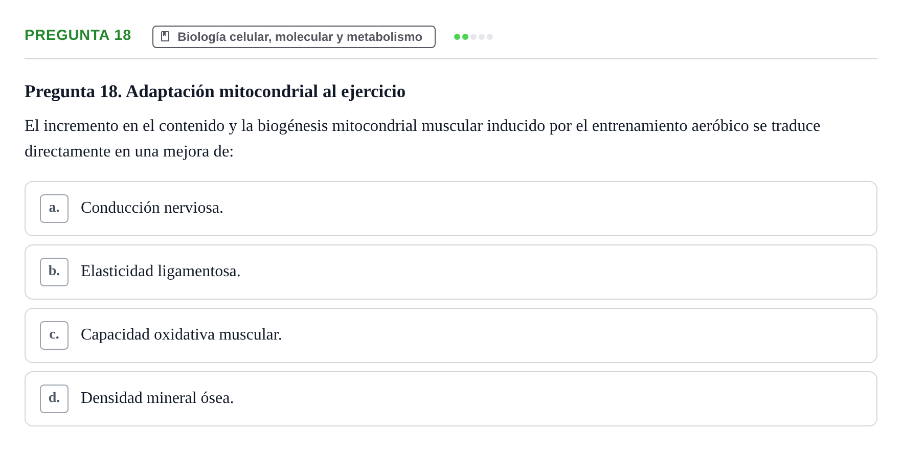 Enunciado: Pregunta 18 · Anatomía Humana UB 2024