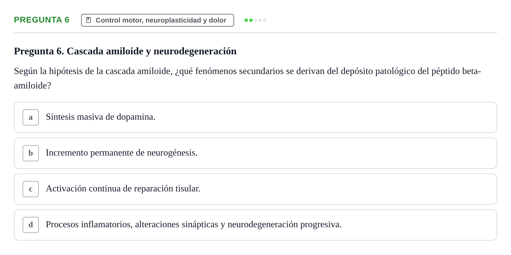 Enunciado: Pregunta 6 · Anatomía Humana UB 2024
