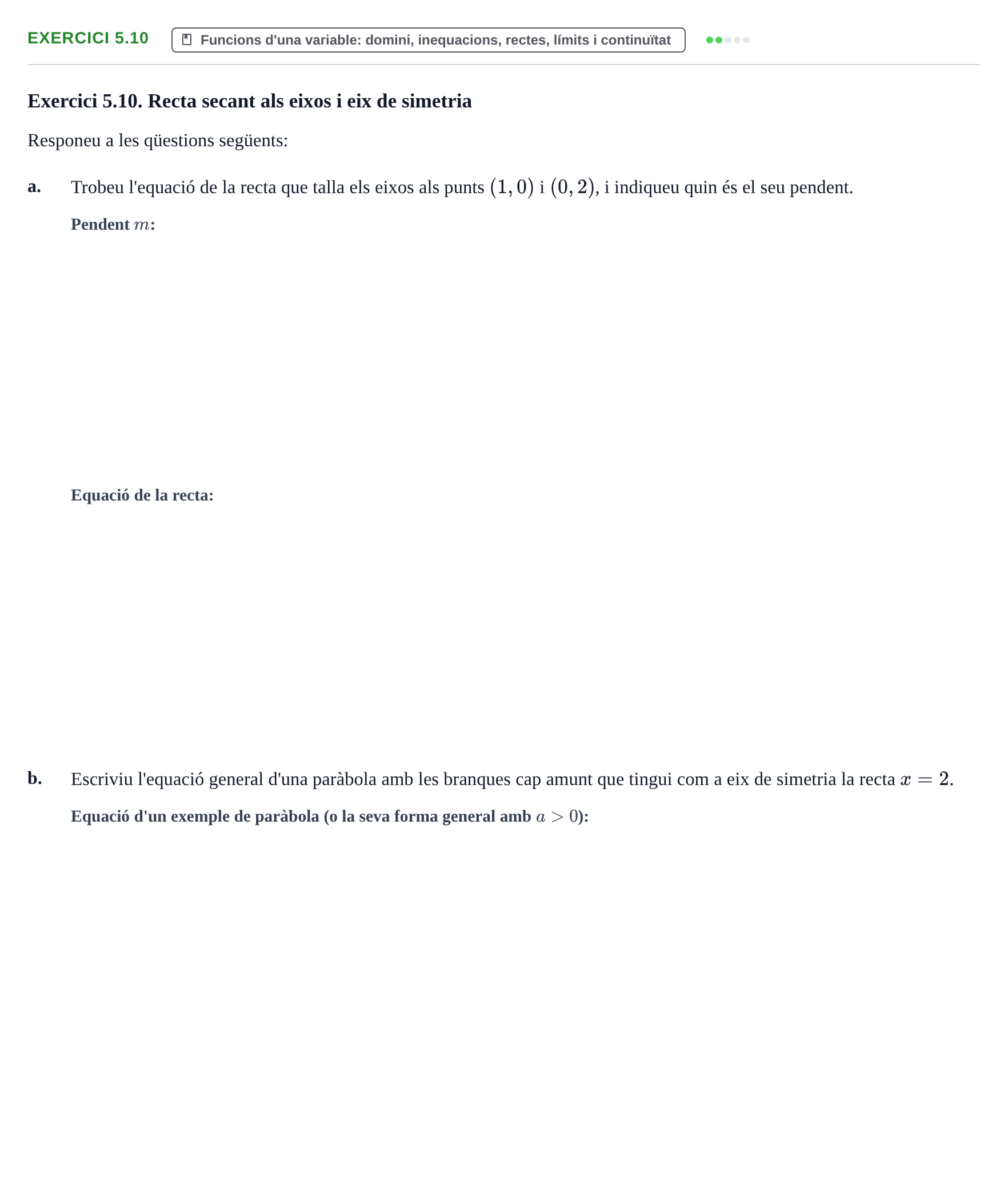 Enunciado: Exercici 5.10