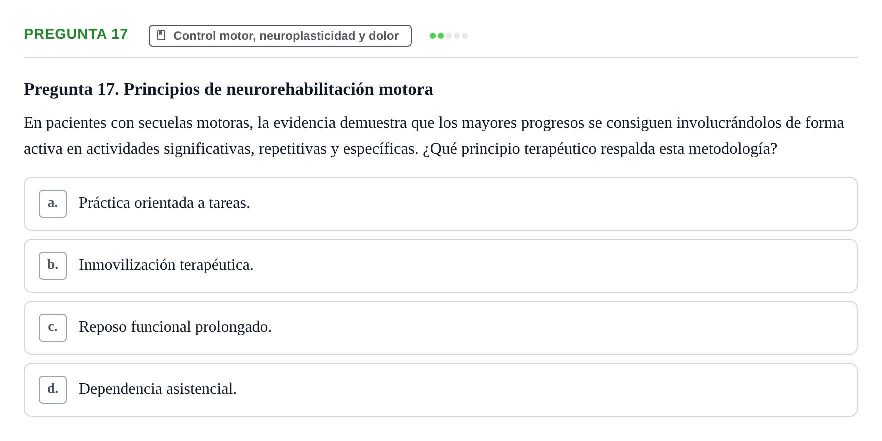 Enunciado: Pregunta 17 · Anatomía Humana UB Juny 2025
