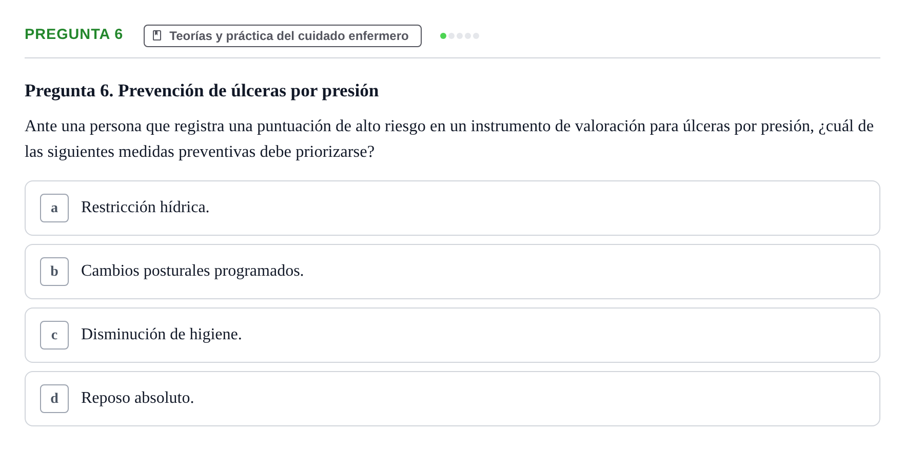 Enunciado: Pregunta 6 · Anatomía Humana UB Juny 2025