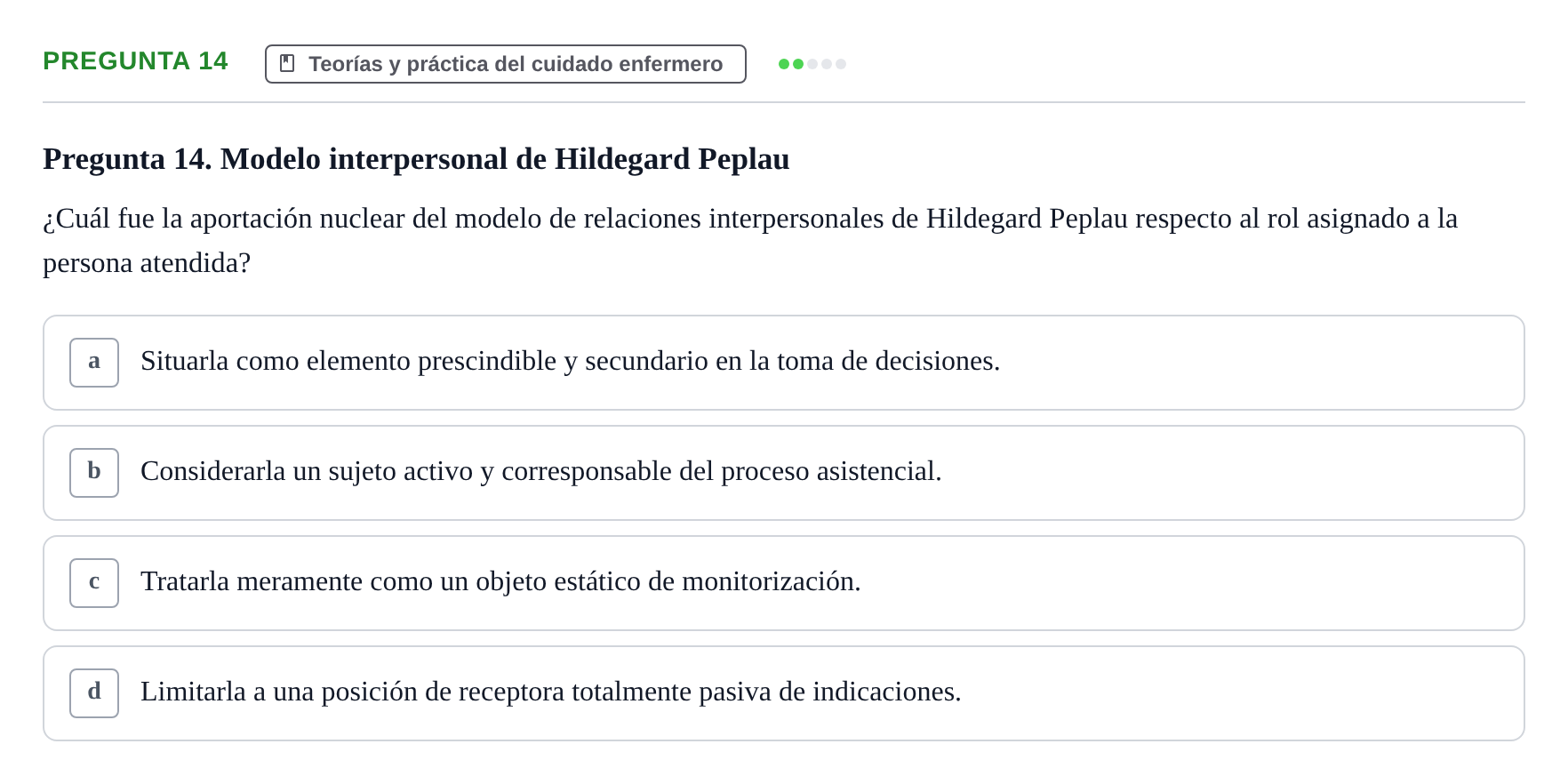 Enunciado: Pregunta 14 · Anatomía Humana UB Juny 2024