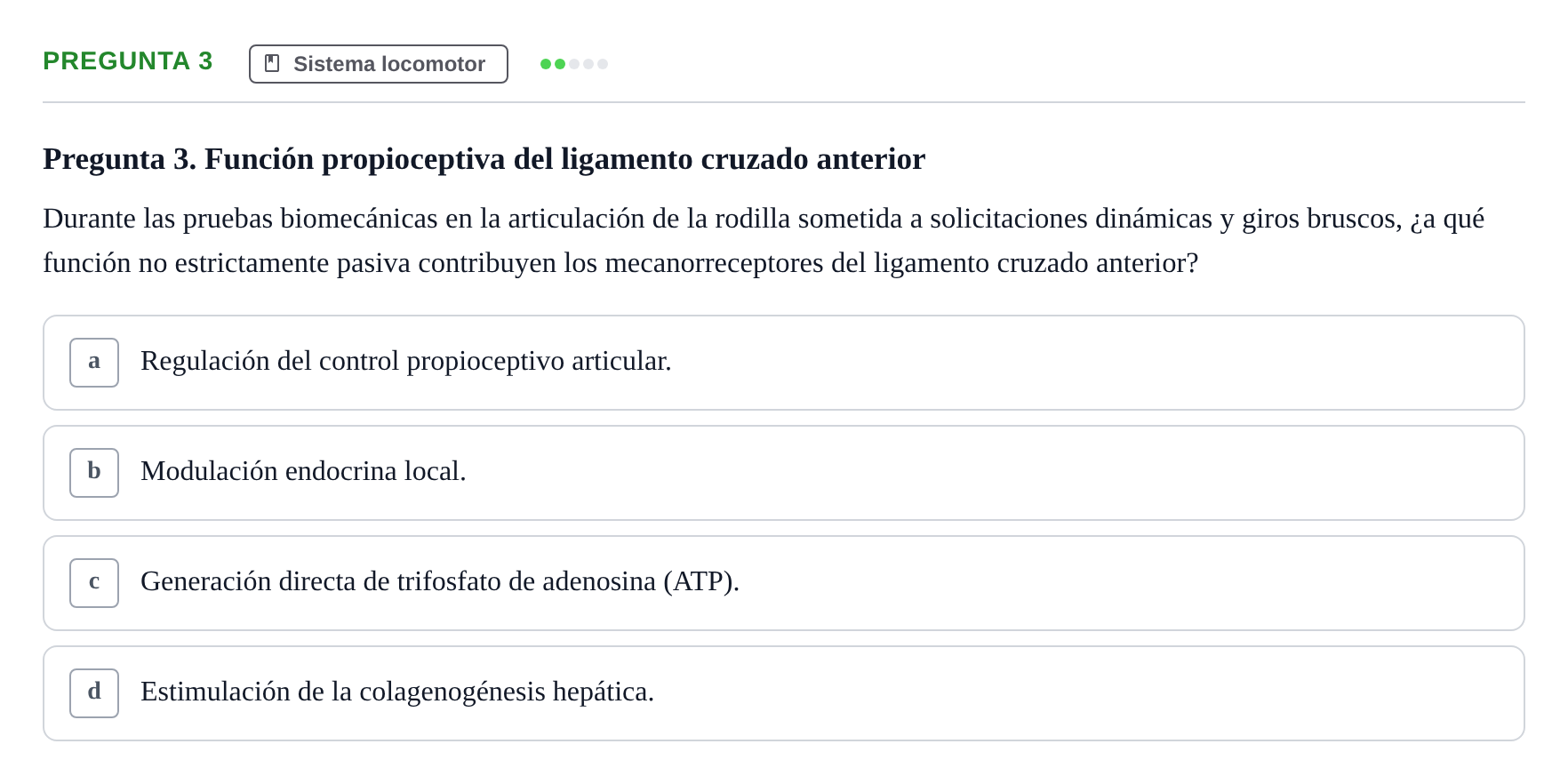 Enunciado: Pregunta 3 · Anatomía Humana UB Juny 2024