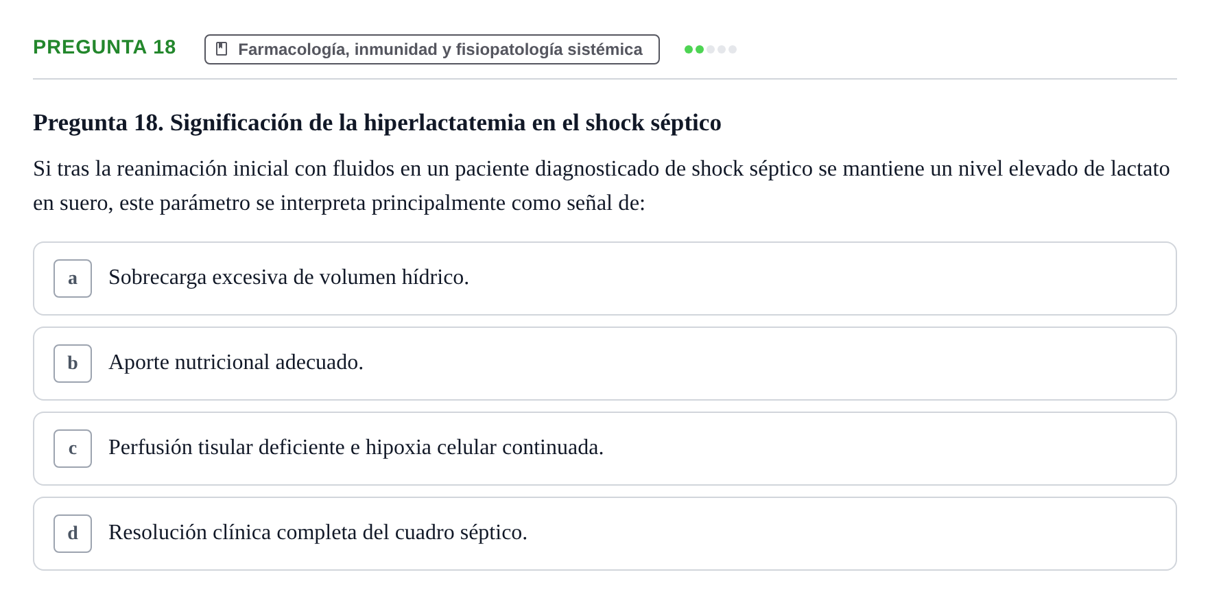 Enunciado: Pregunta 18 · Anatomía Humana UB Juny 2020