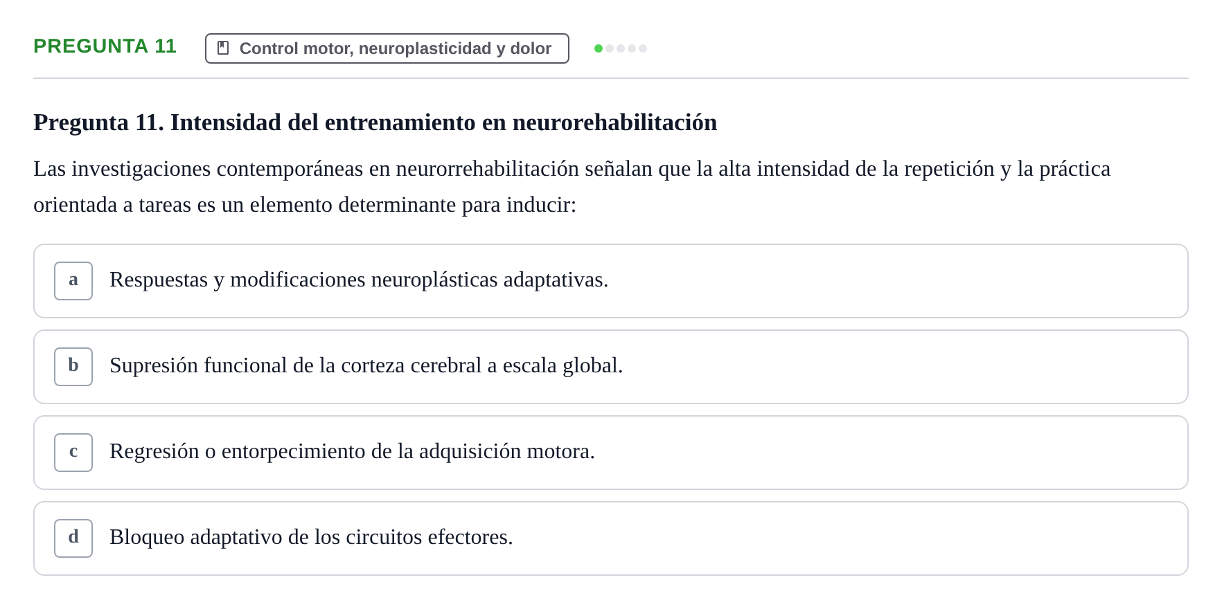 Enunciado: Pregunta 11 · Anatomía Humana UB Juny 2020