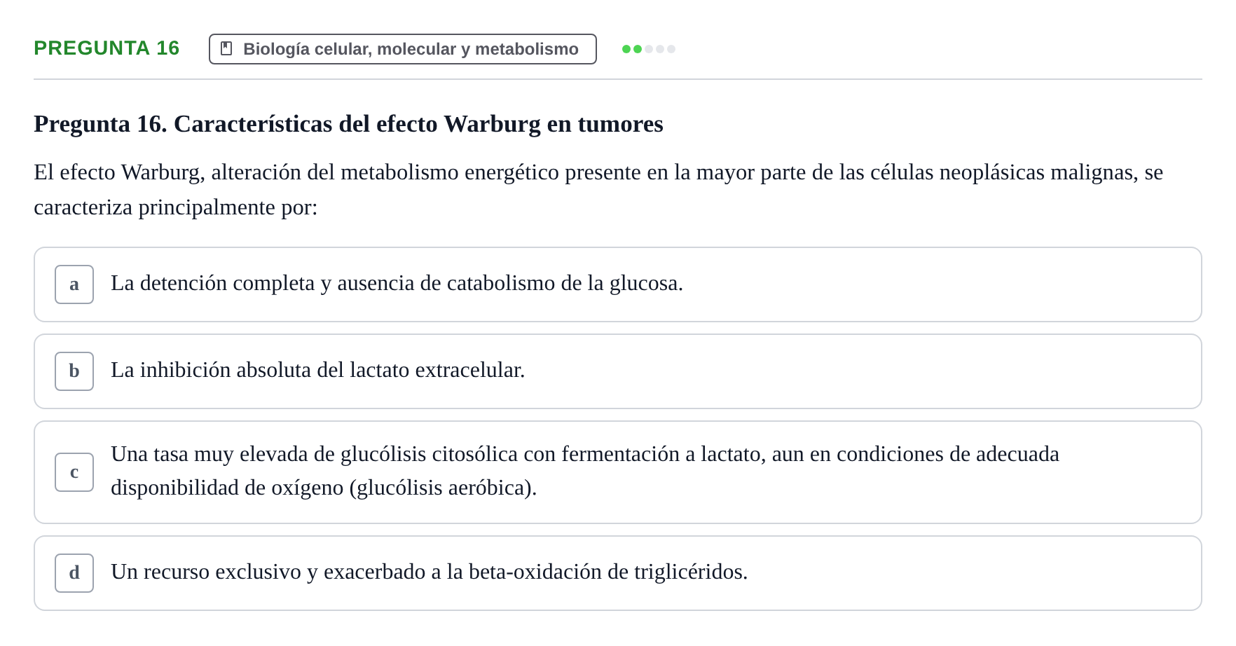 Enunciado: Pregunta 16 · Anatomía Humana UB Juny 2020