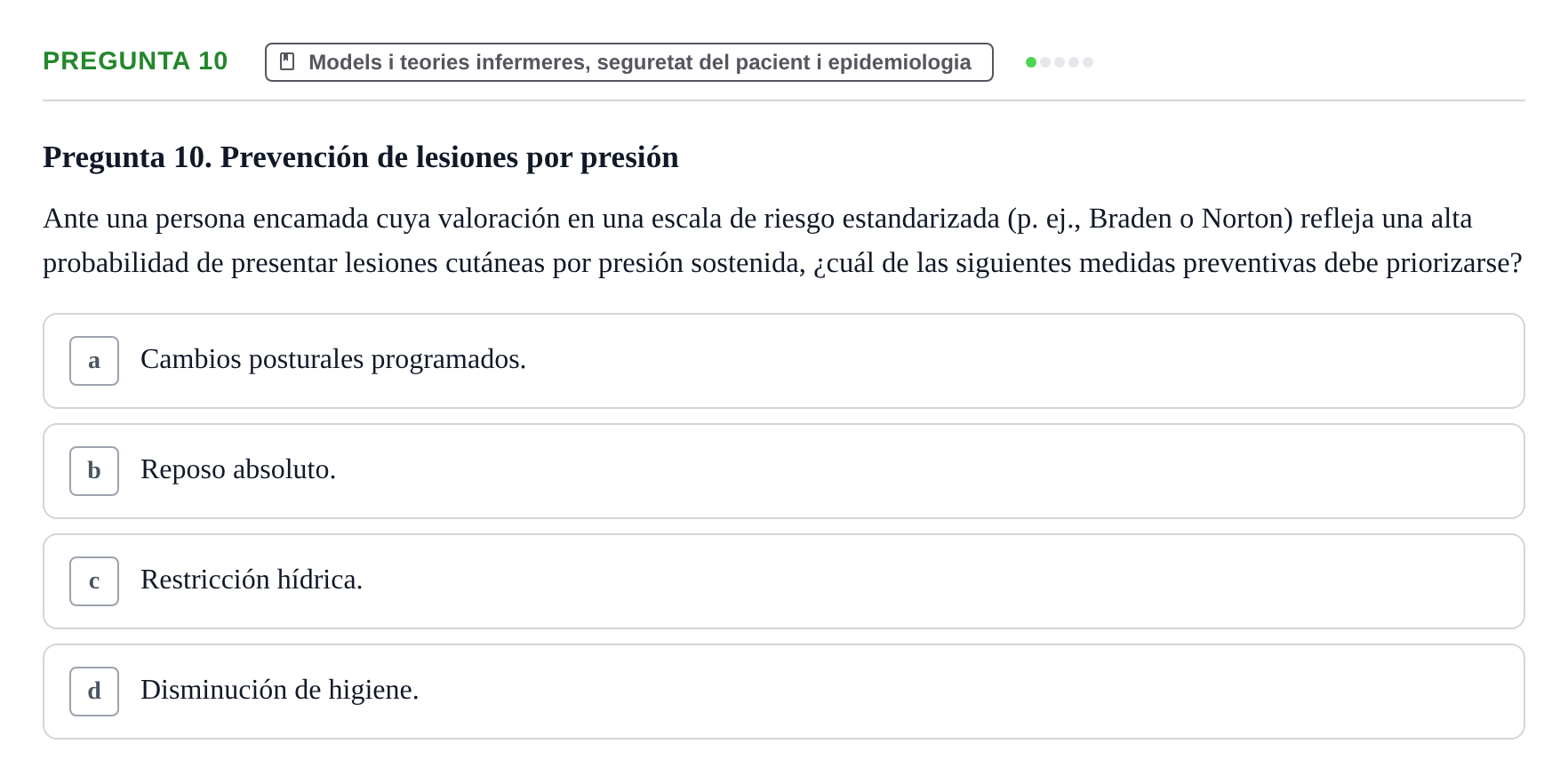 Enunciado: Pregunta 10 · bioquímica i nutrició UB Juny 2022