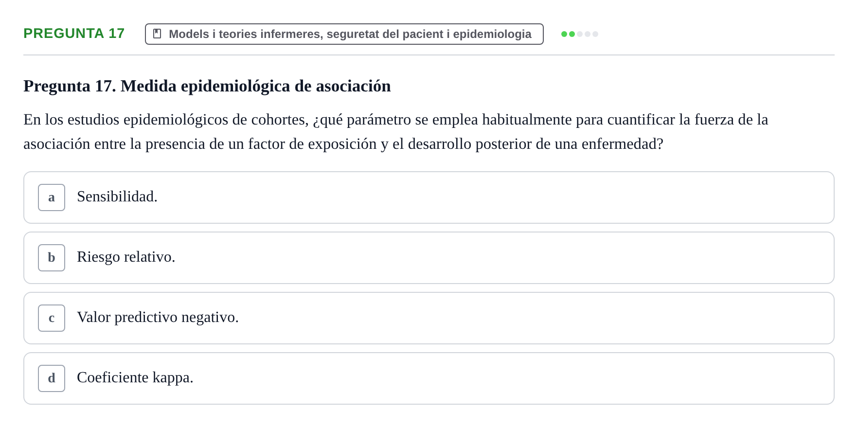 Enunciado: Pregunta 17 · bioquímica i nutrició UB Juny 2022