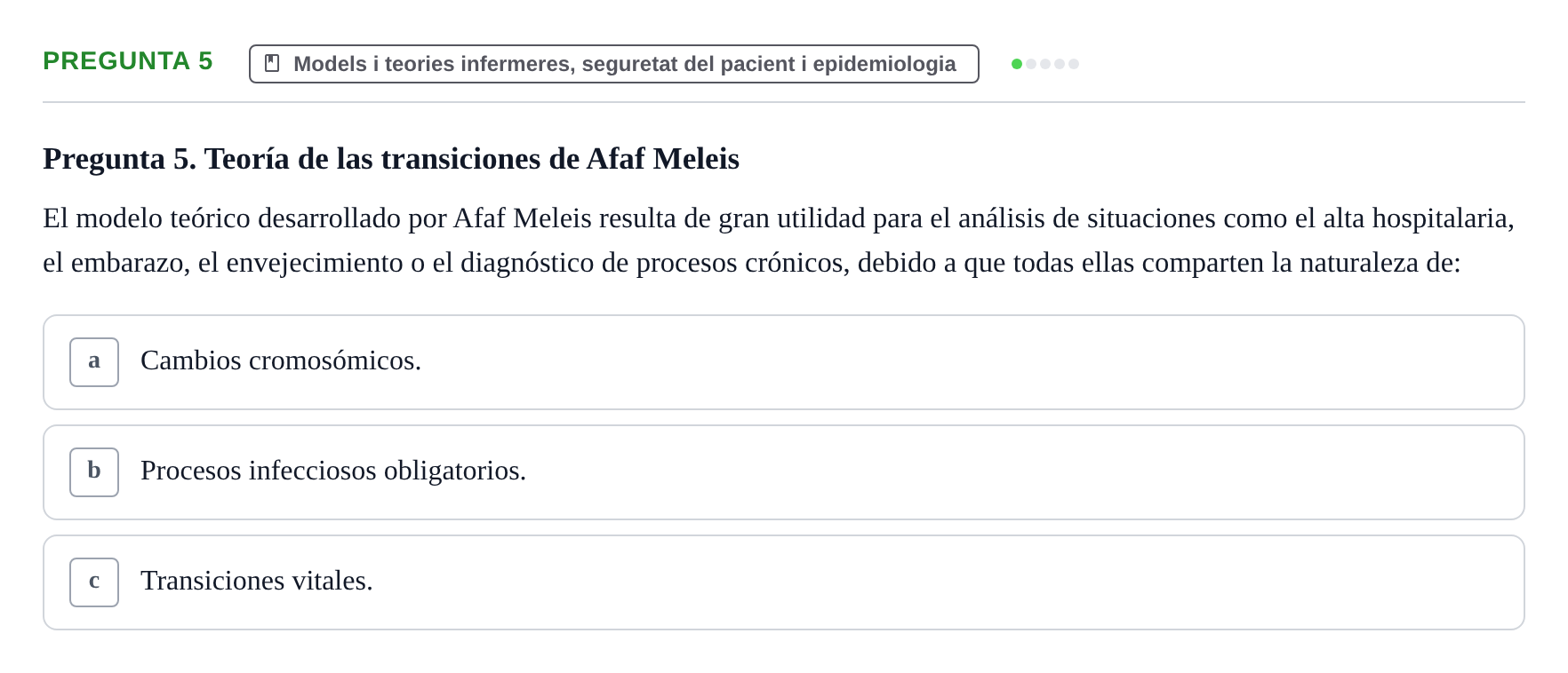 Enunciado: Pregunta 5 · bioquímica i nutrició UB Juny 2022