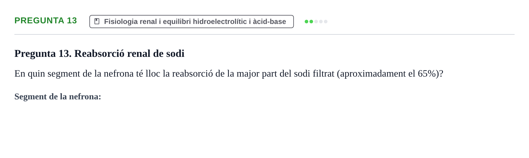 Enunciado: Pregunta 13 · Fisiología UB Examen 3 de Fisiologia