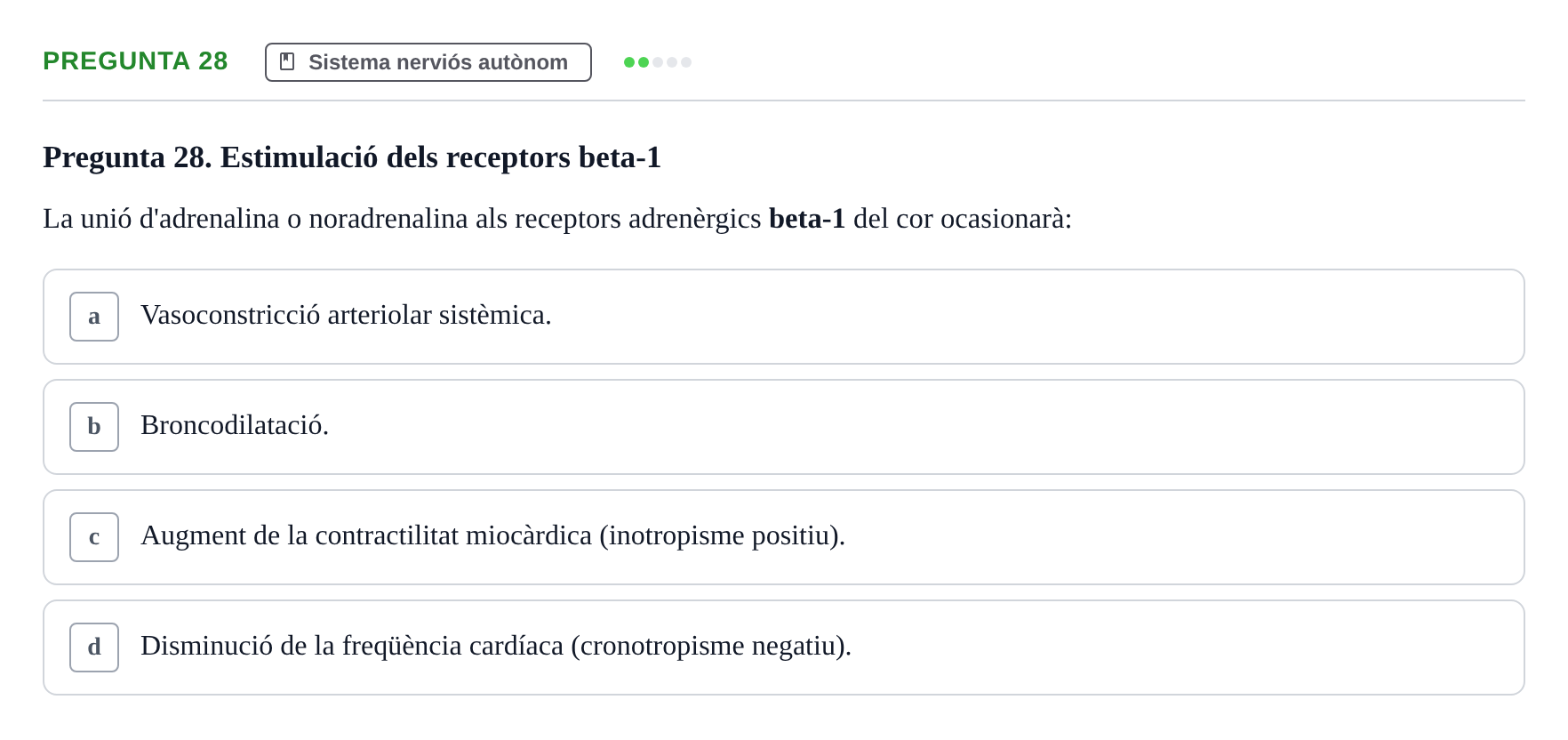 Enunciado: Pregunta 28 · Fisiología UB Examen 3 de Fisiologia