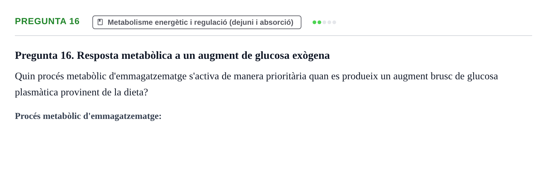 Enunciado: Pregunta 16