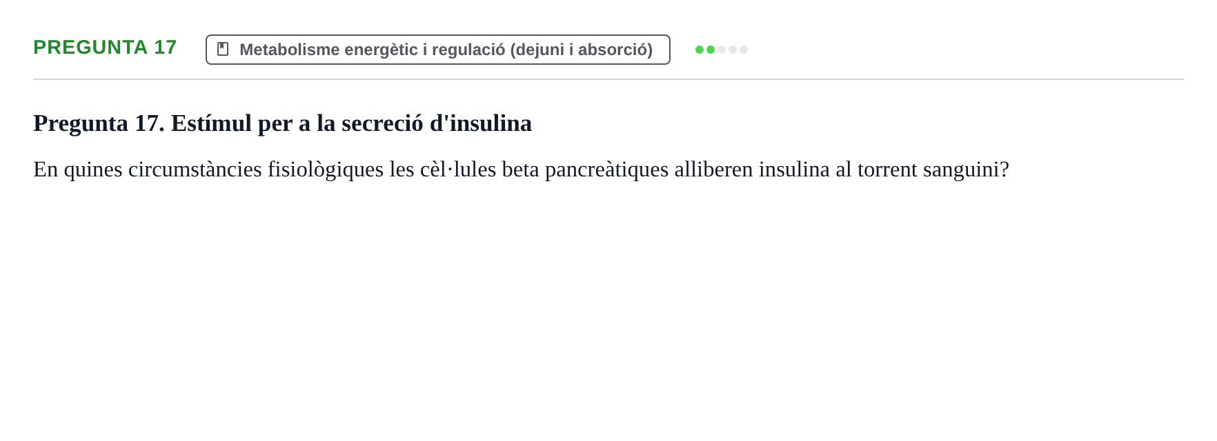Enunciado: Pregunta 17