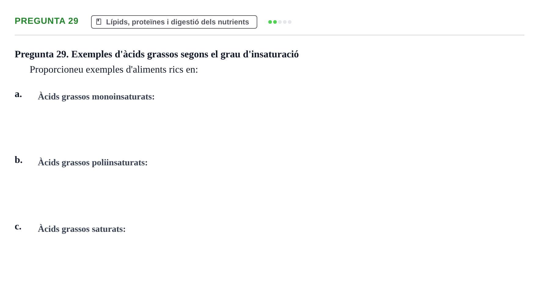 Enunciado: Pregunta 29