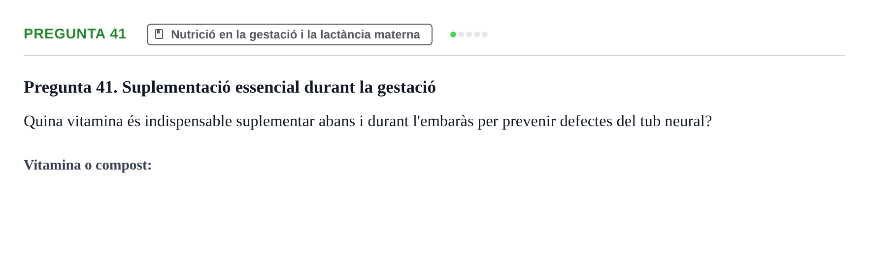 Enunciado: Pregunta 41