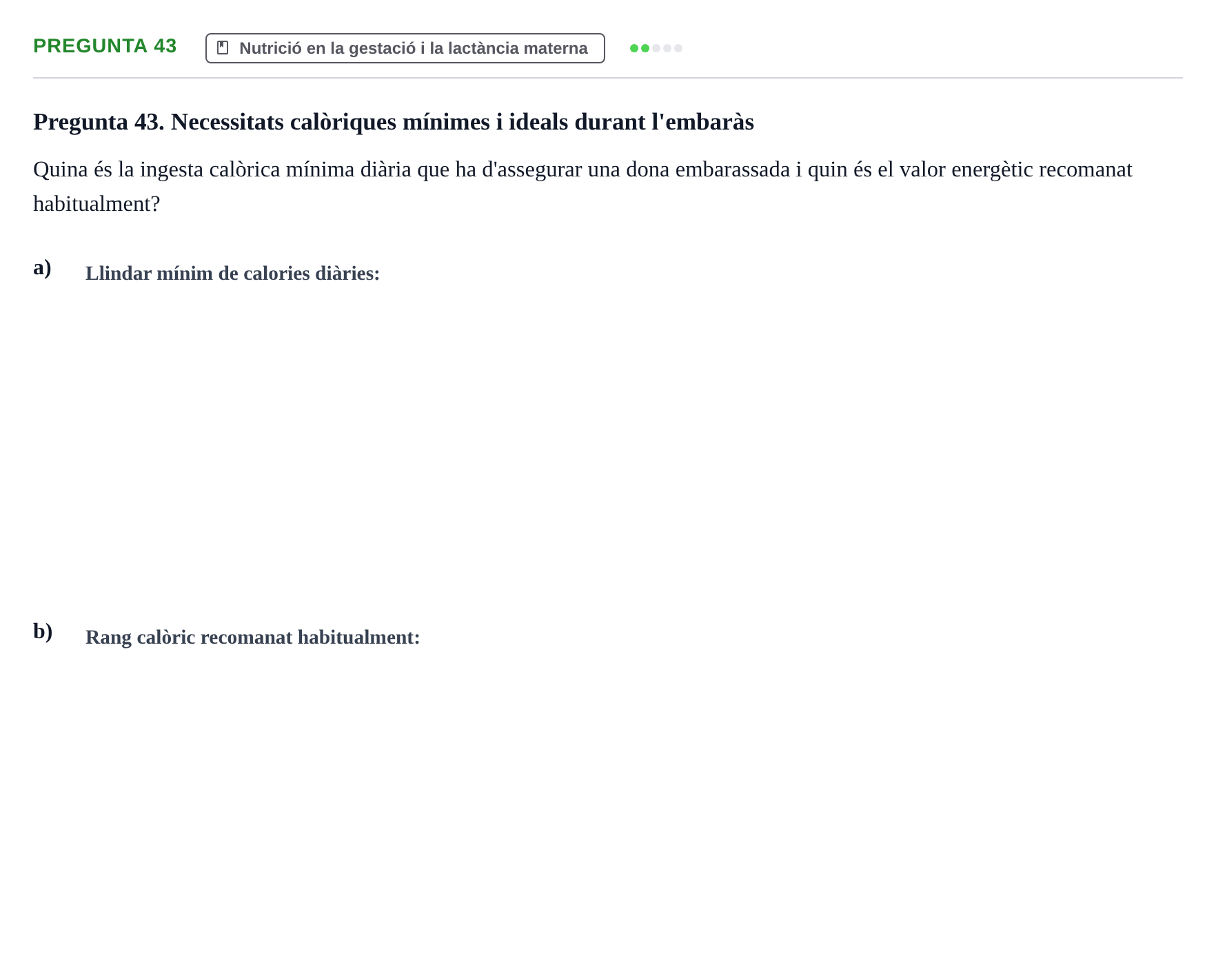 Enunciado: Pregunta 43