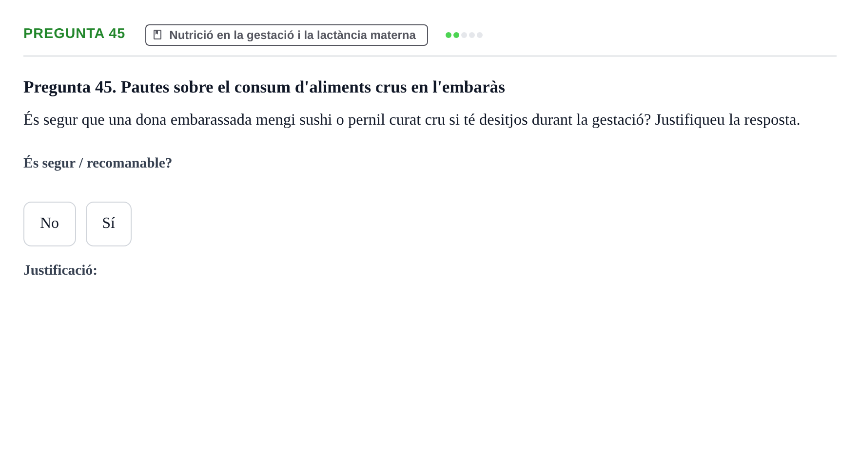 Enunciado: Pregunta 45