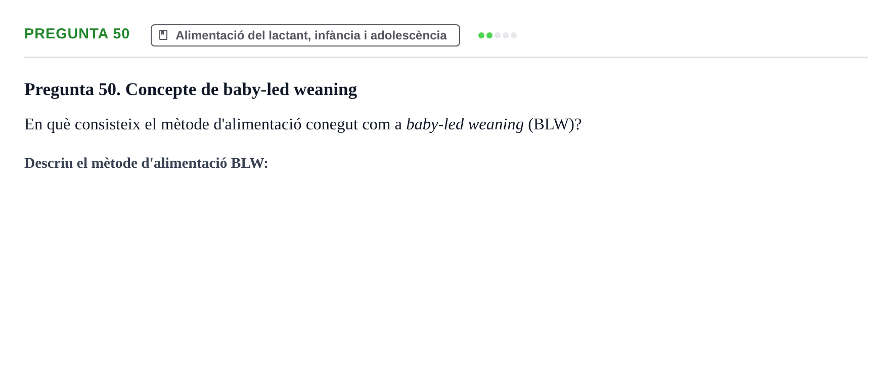 Enunciado: Pregunta 50