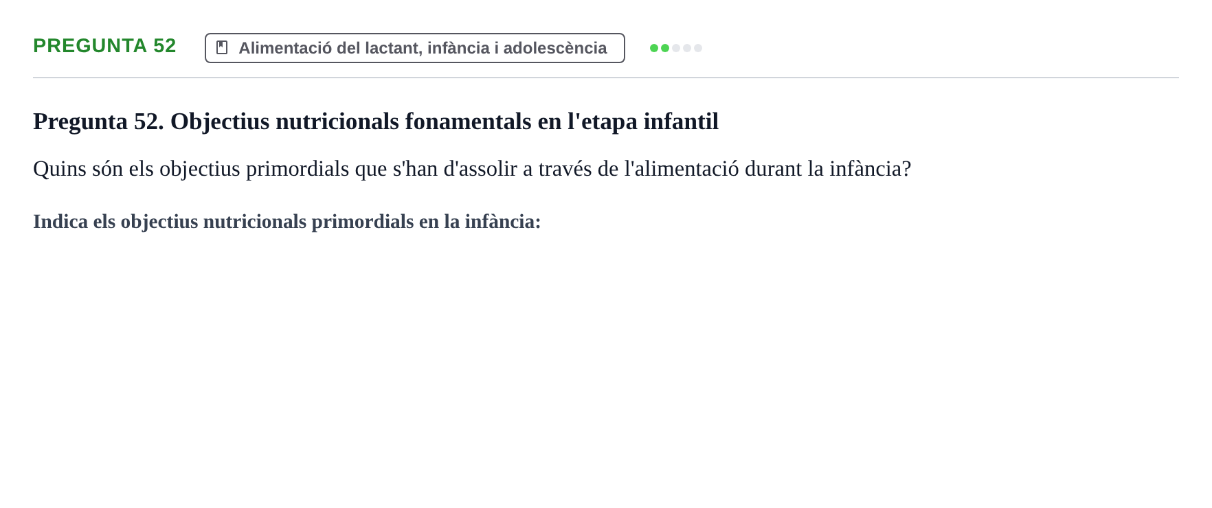 Enunciado: Pregunta 52
