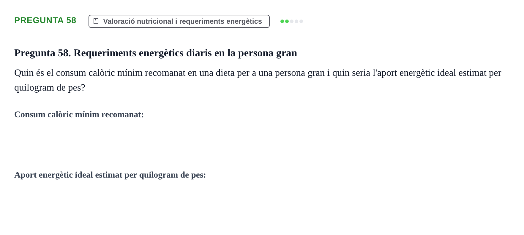 Enunciado: Pregunta 58