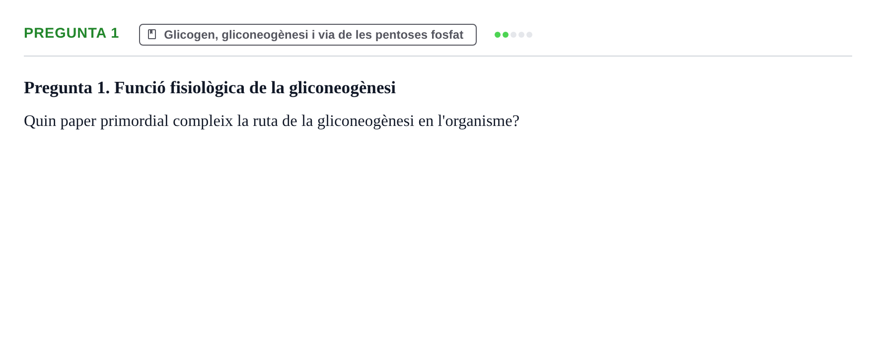 Enunciado: Pregunta 1 · bioquímica i nutrició UB 2023