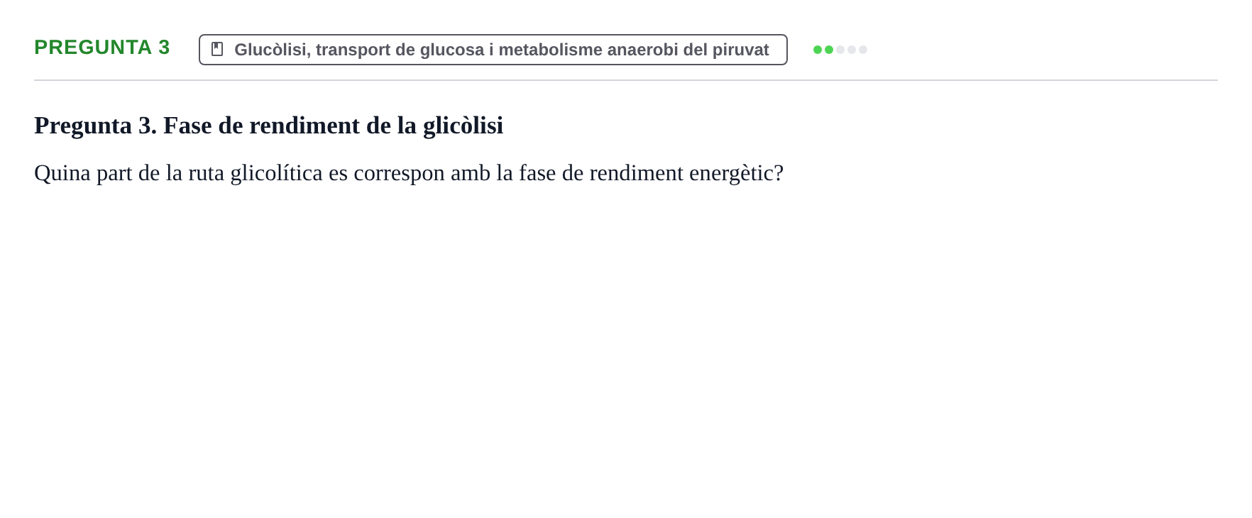 Enunciado: Pregunta 3 · bioquímica i nutrició UB 2023