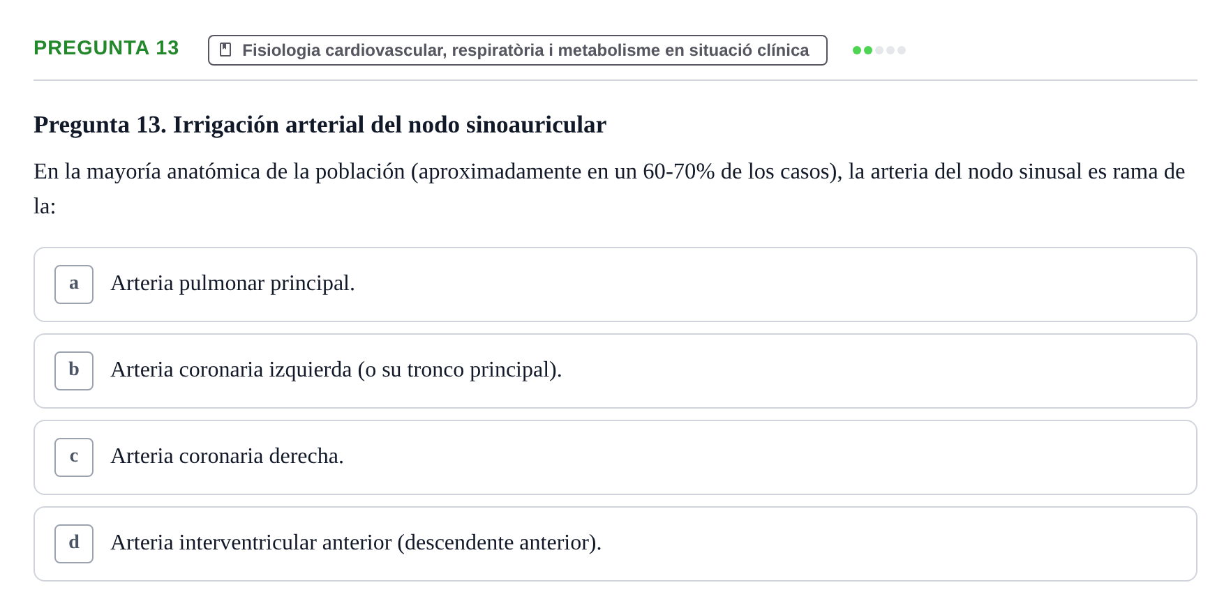 Enunciado: Pregunta 13 · bioquímica i nutrició UB Juny 2023