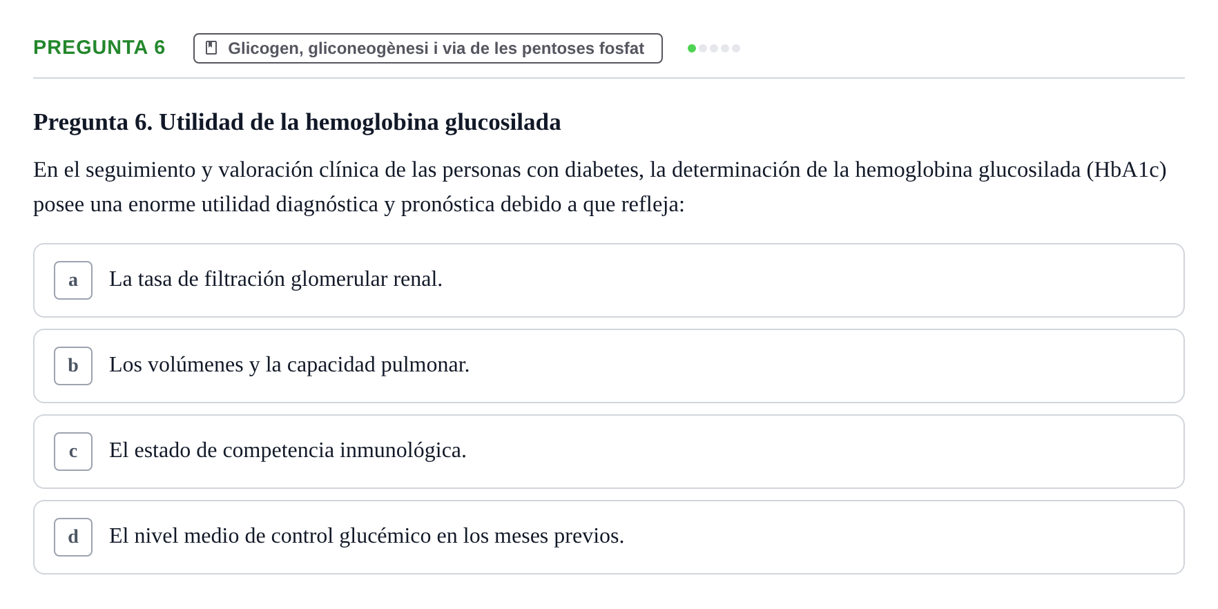 Enunciado: Pregunta 6 · bioquímica i nutrició UB 2025