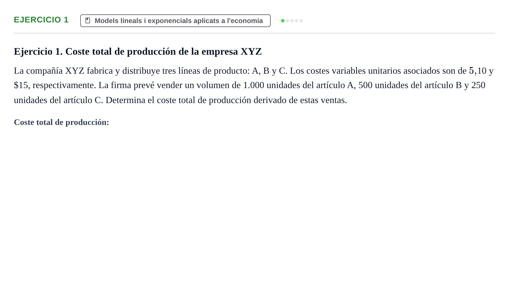 Enunciado: Ejercicio 1