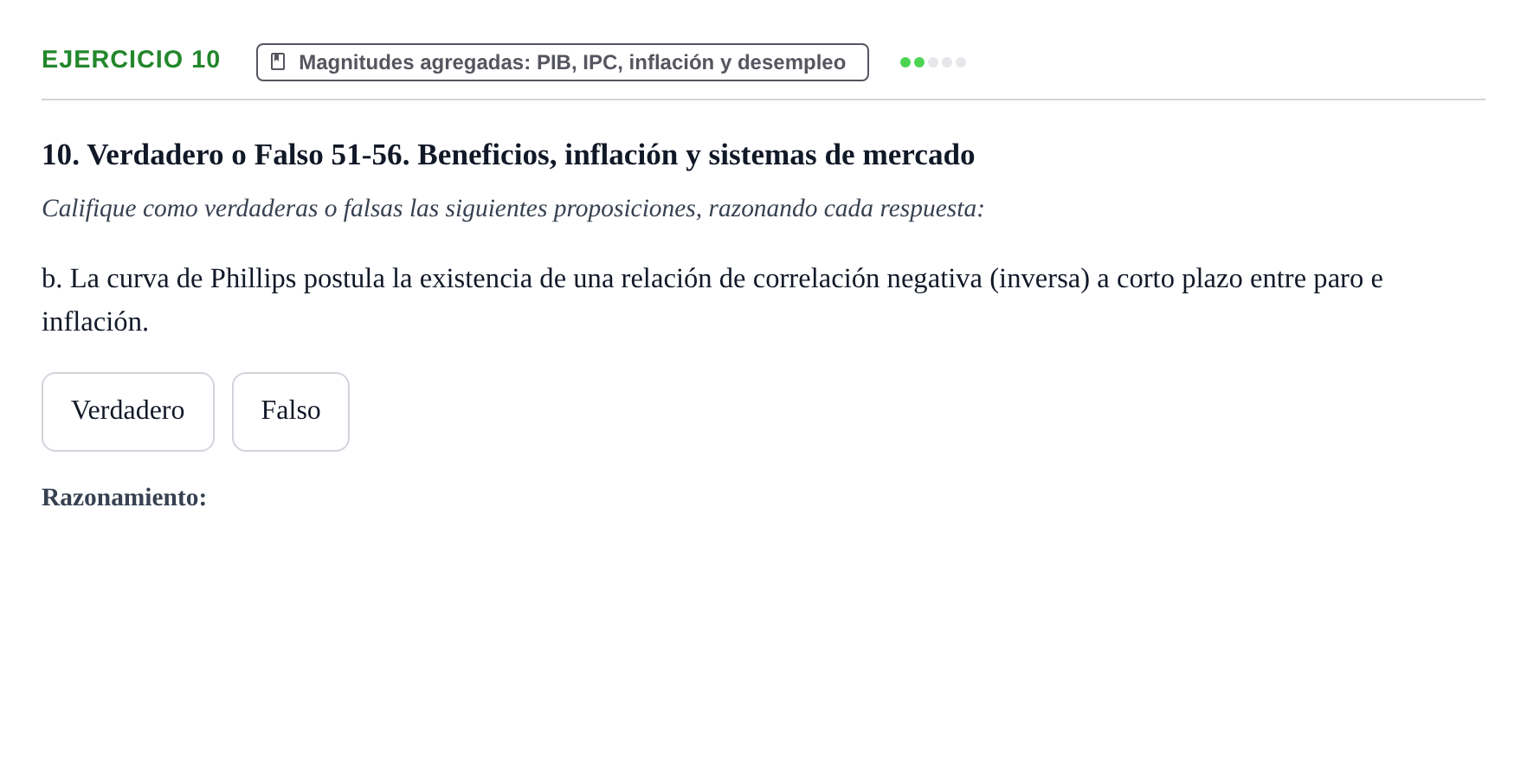 Enunciado: 10 - Magnitudes agregadas: PIB, IPC, inflación y…
