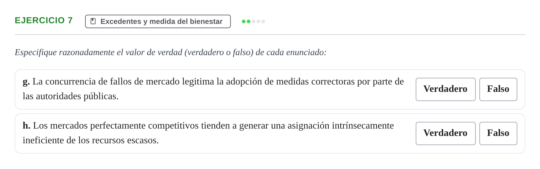 Enunciado: 7 - Excedentes y medida del bienestar