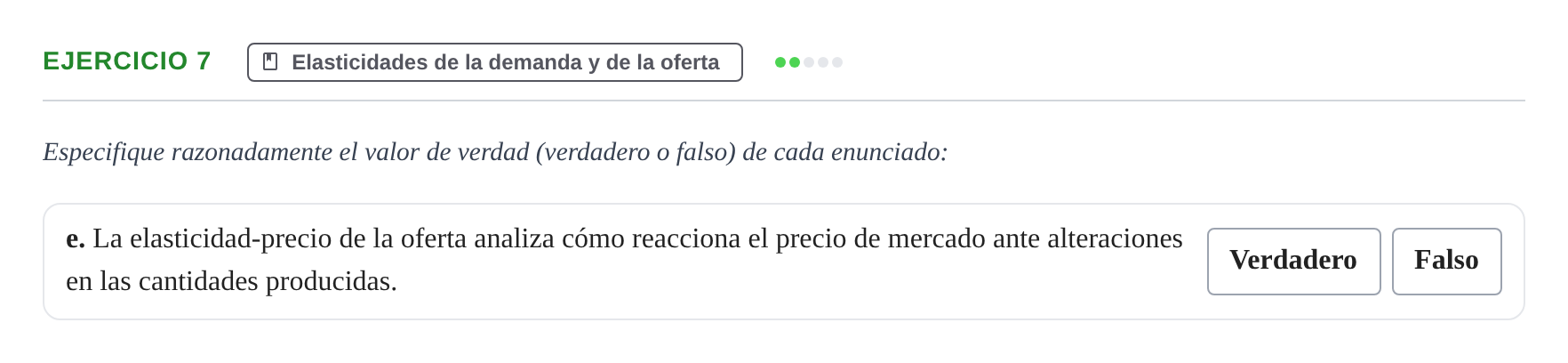 Enunciado: 7 - Elasticidades de la demanda y de la oferta