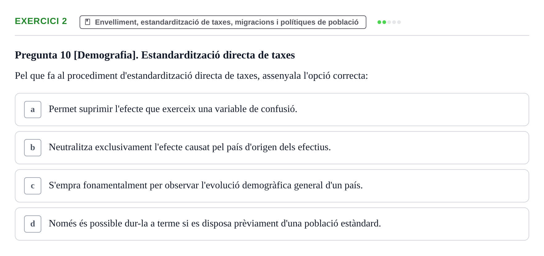 Enunciado: Problema 2 · instruments dels estudis de la salut UB Examen d'Epidemiologia i Demografia Sanitària
