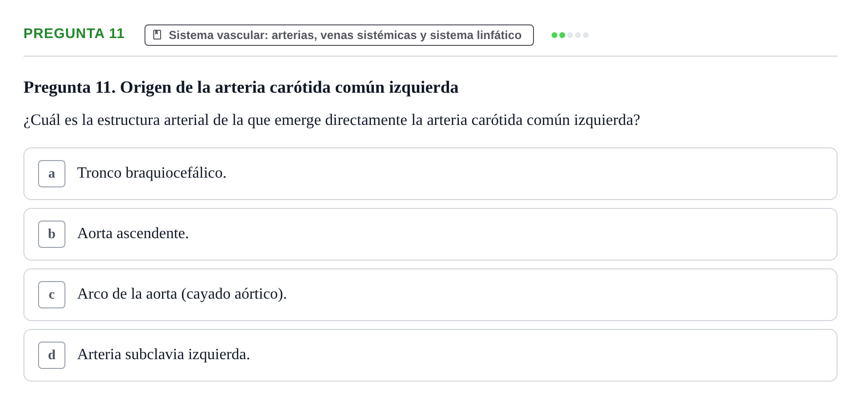 Enunciado: Pregunta 11