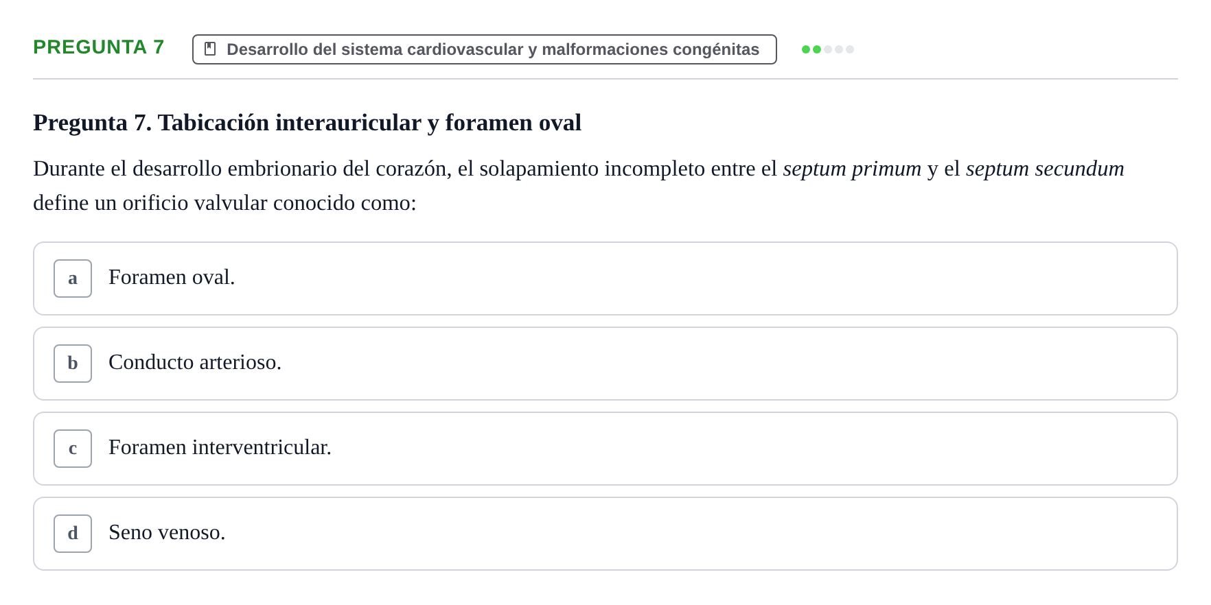 Enunciado: Pregunta 7