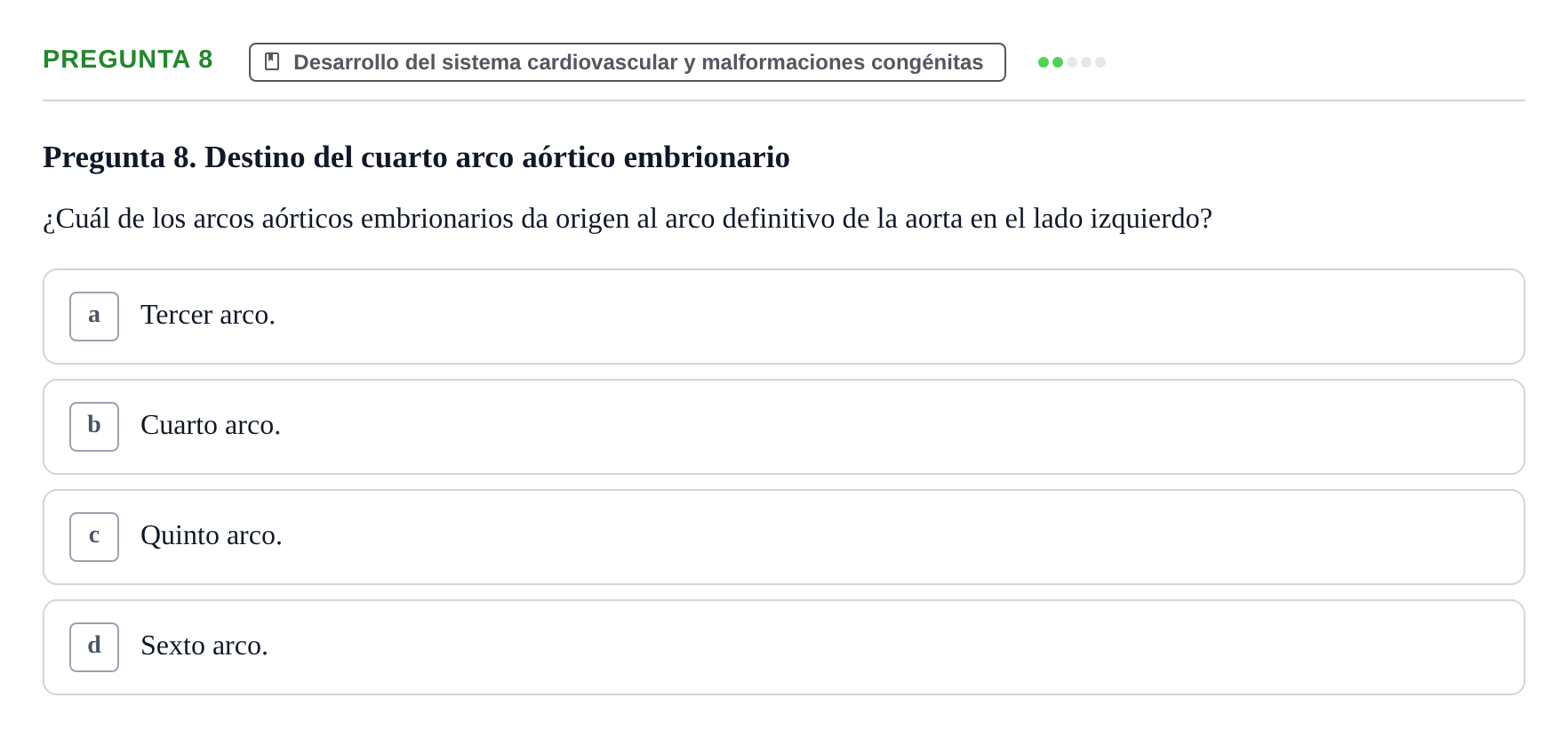 Enunciado: Pregunta 8