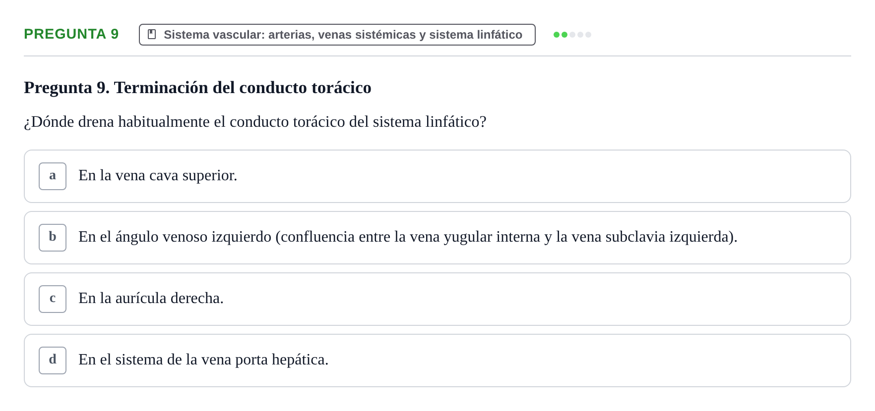 Enunciado: Pregunta 9
