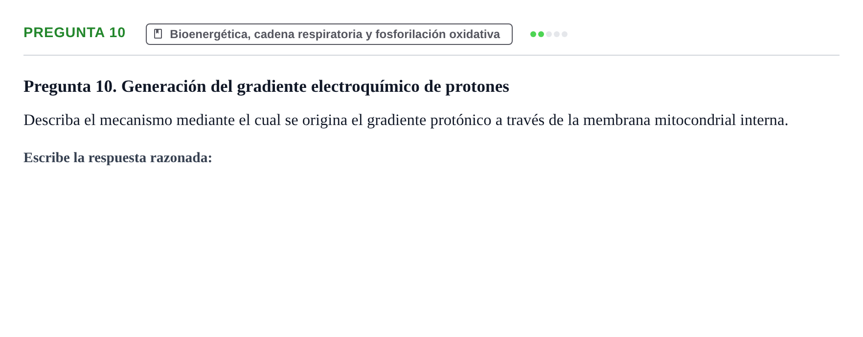 Enunciado: Pregunta 10