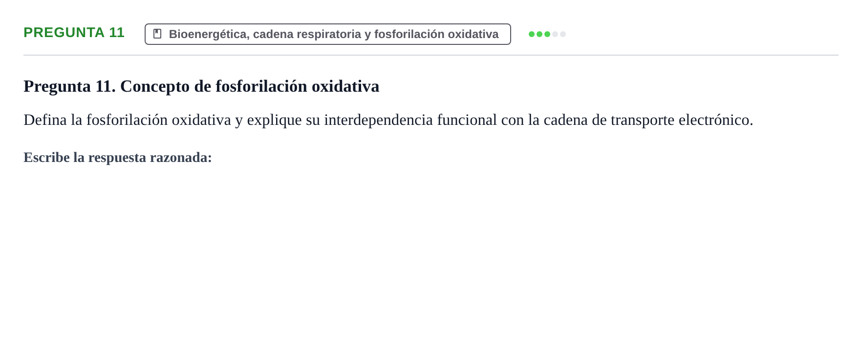 Enunciado: Pregunta 11