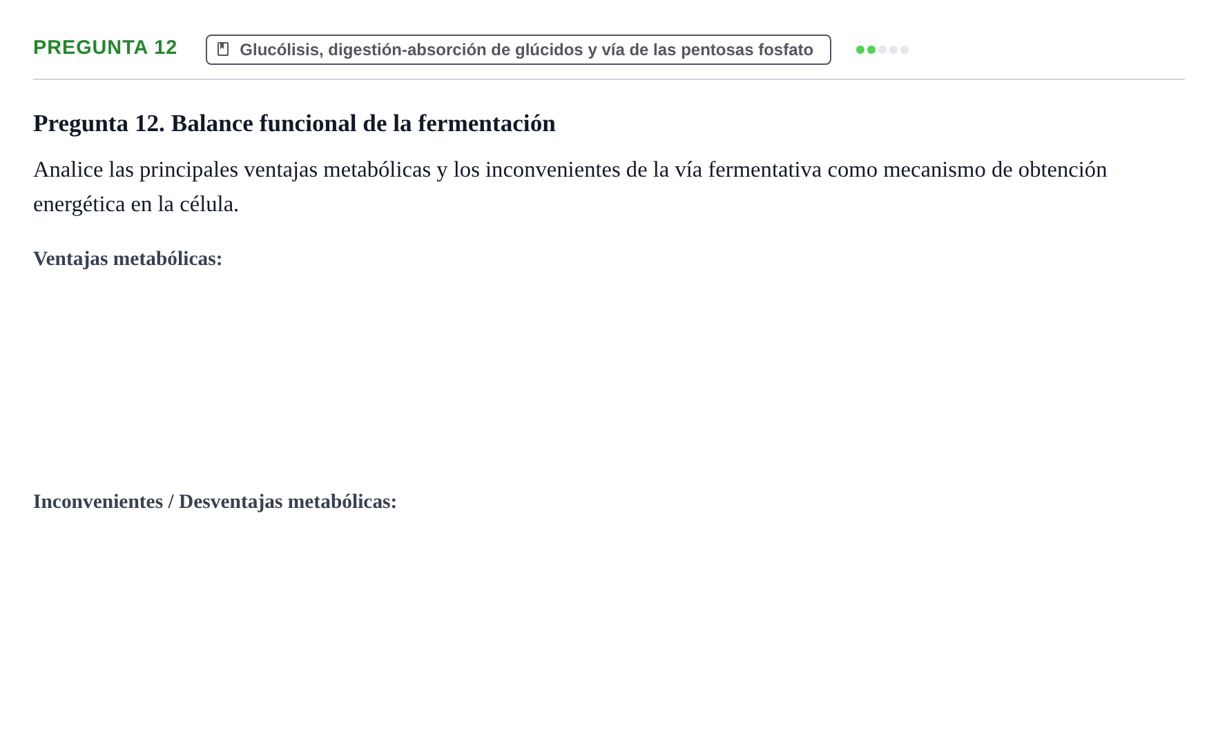 Enunciado: Pregunta 12