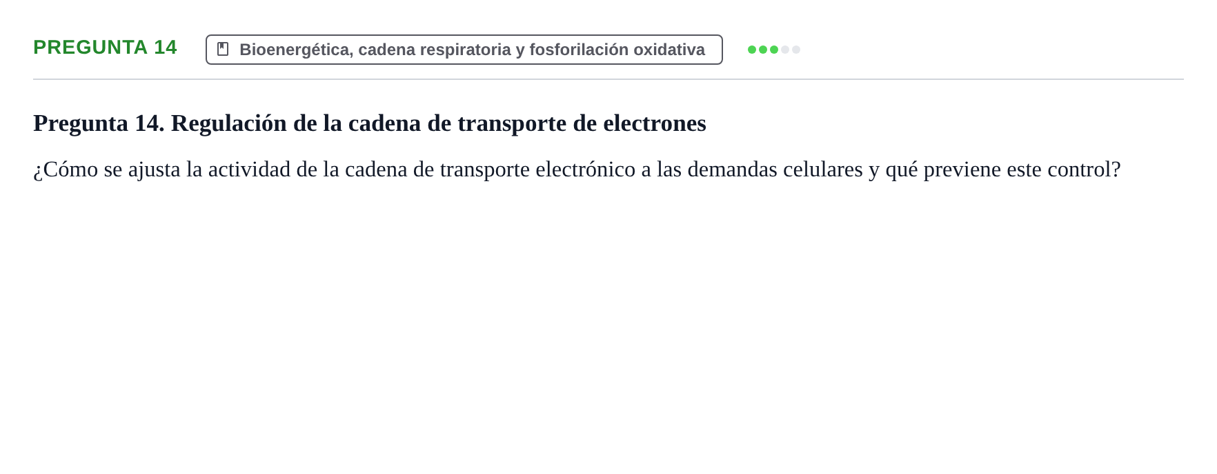 Enunciado: Pregunta 14