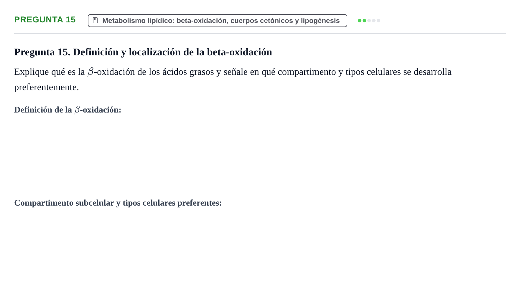 Enunciado: Pregunta 15