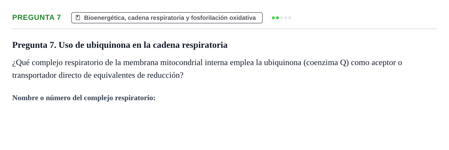 Enunciado: Pregunta 7