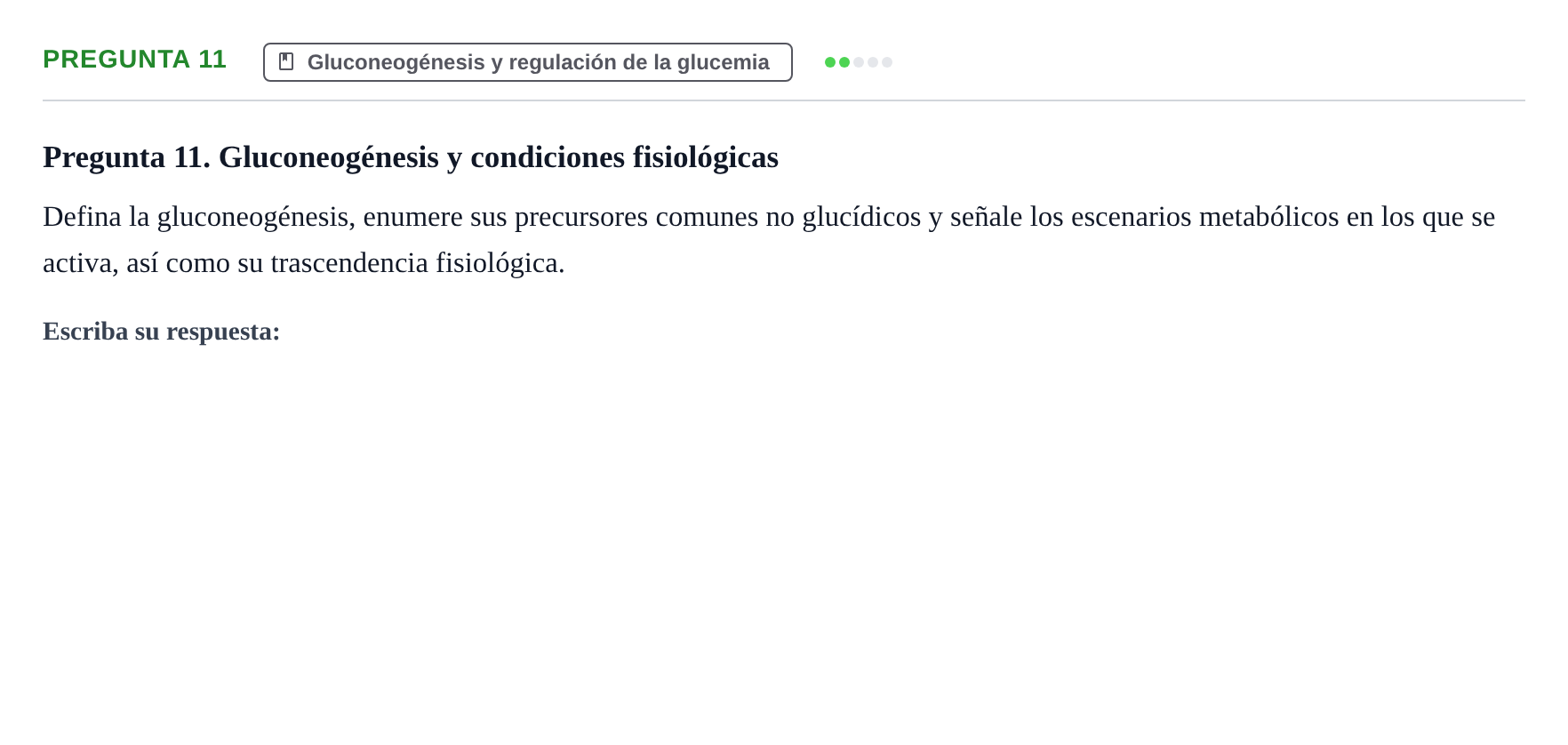Enunciado: Pregunta 11