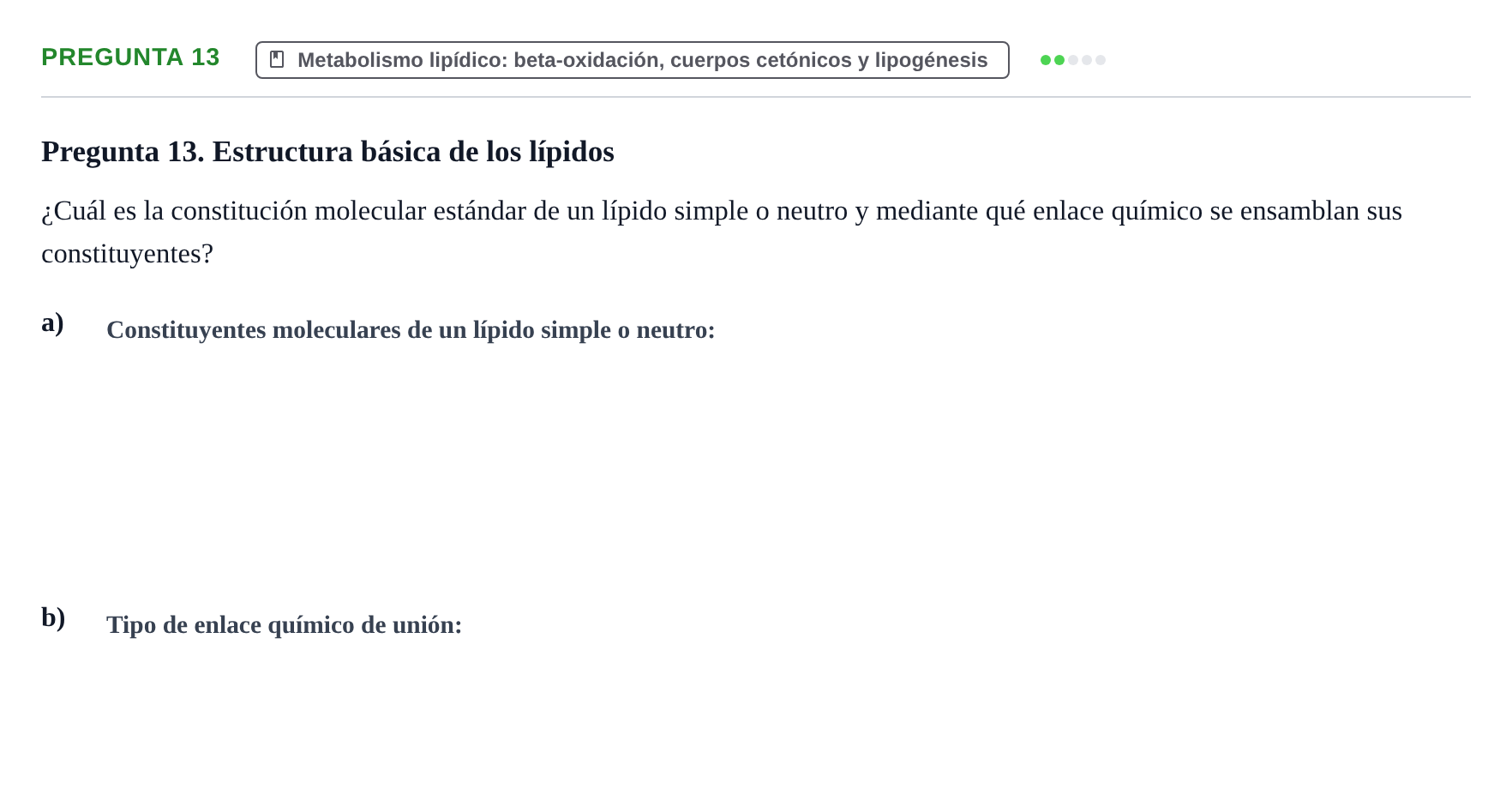 Enunciado: Pregunta 13