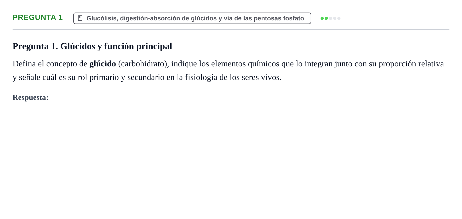 Enunciado: Pregunta 1