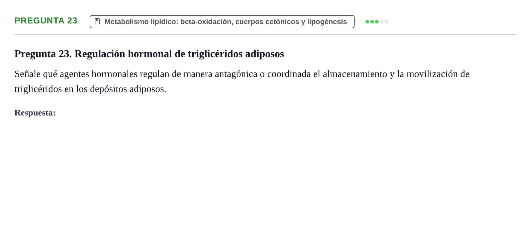 Enunciado: Pregunta 23